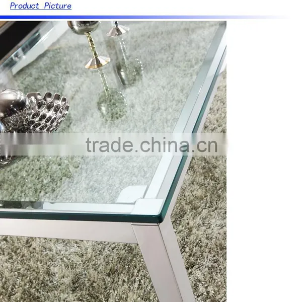 Modern Double Layer Glass Wooden Tea Table photo-2