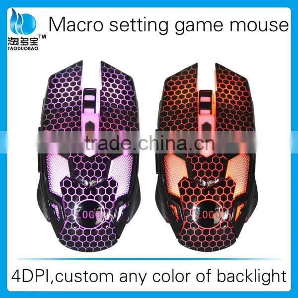 Colorful LED Backlits Gaming Mice Mouse_Macro Setting 3500 DPI Game Mouse photo-2