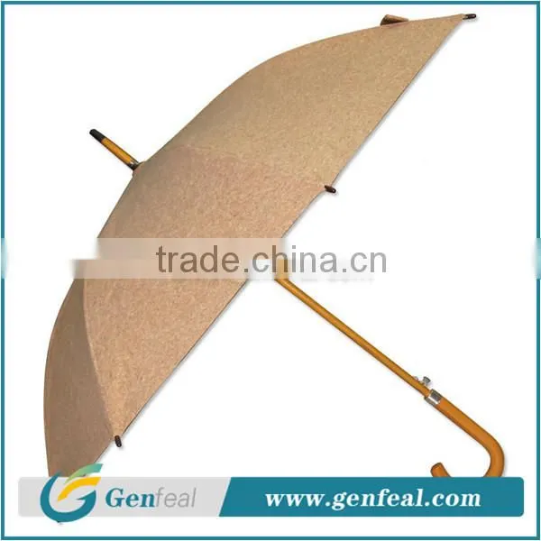 2016 Newest Design Natural Water Resistant Rubber Cork Umbrellas Quality Choice