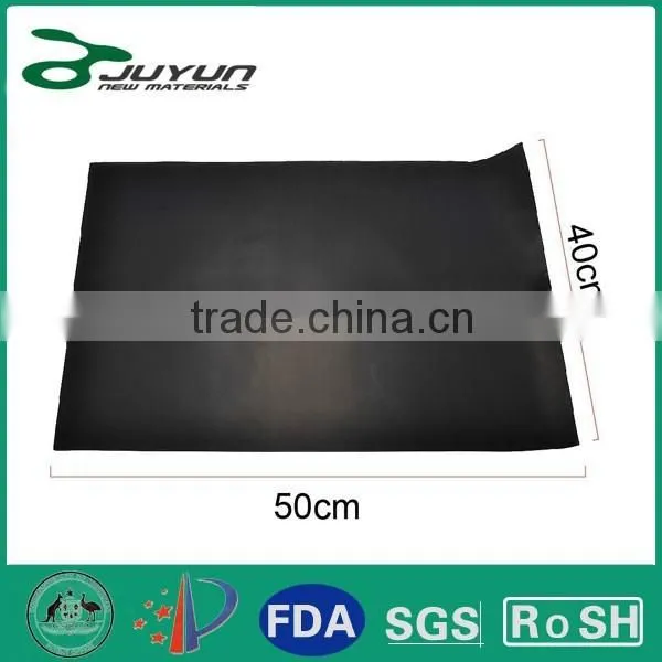 Non-stick PTFE/Teflon Oven Liner/Black BBQ Grill Mat BBQ Cover Food Grade Teflon Sheets Supplier's Choice