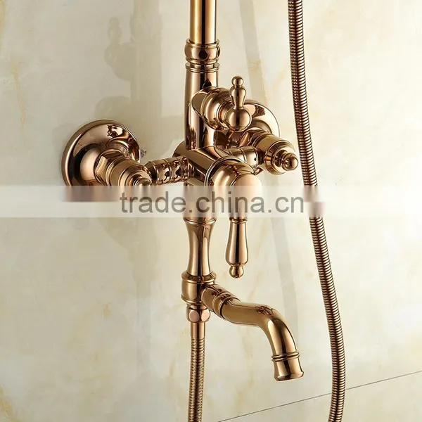 High Quality Modern Bathroom Shower Set,gold Shower Mixer Set photo-4