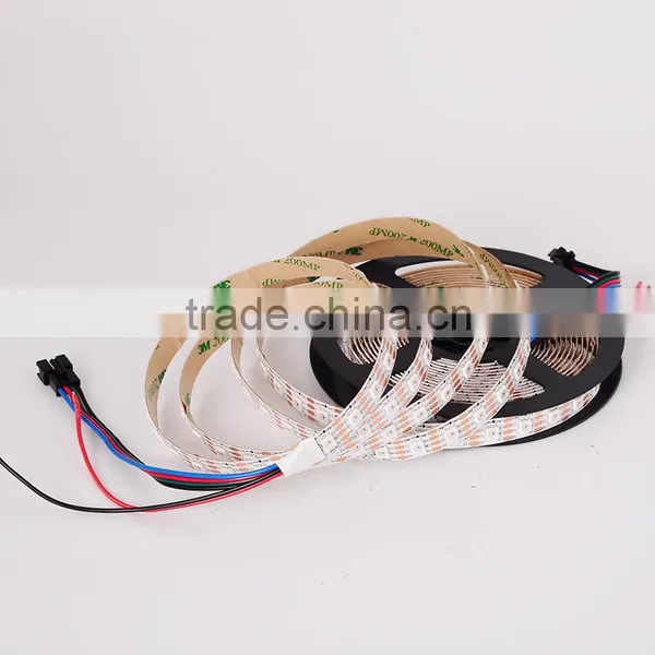 4m DC5V IP65 WS2812B Led Digital Strip,60pcs WS2812B/M With 60pixels;57.6W;BLACK Pcb;waterproof in photo-3