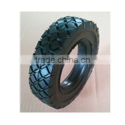 6X1.5 Inch Solid Rubber Tire With Diamond Tread for Material Handling Carts