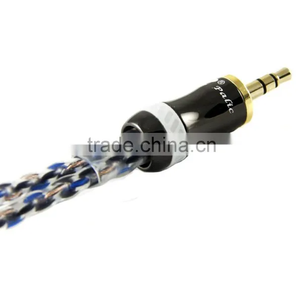 Hifi Cable 3.5 Stereo Plug to 2RCA Female Single Crystal photo-4