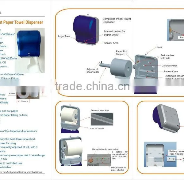 Plastic Auto Cut Tissue Paper Dispenser / Holder photo-5
