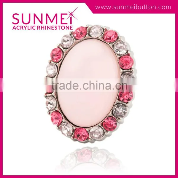Best Selling Prodcuts Oval Shaped Buttons With Diamond photo-3