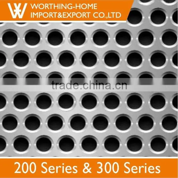 201 Cold Rolled Metal Round Hole Perforated Corrugated Stainless Steel Sheet photo-2