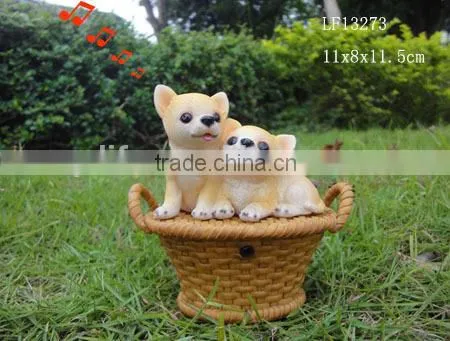 Resin Pug Dog Statue for Decor photo-5