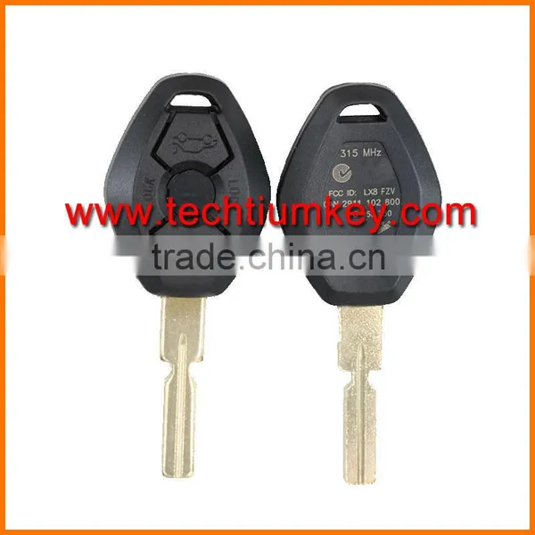 Key Blanks Wholesale 2 Buttons Blank With 2 Track Blade Car Key Shell for BMW E46 E39 e 36 e 34 x5 photo-2