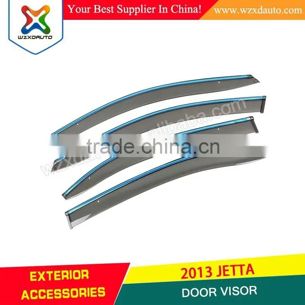 Best selling JETTA window visor chrome car window door visor