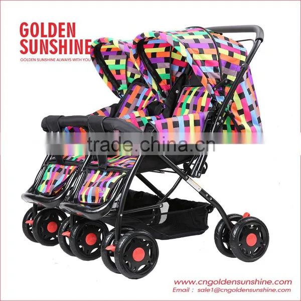 Mother See Baby Twins Stroller/Double Stroller /Twins Carriage /Double Pushchair photo-4