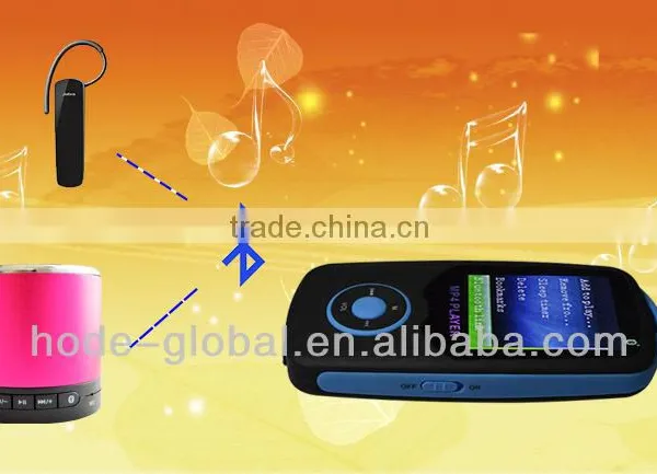 1.8 Inch TFT Bluetooth Mp4 Player Support Games/FM/voice Recorder/E-book/EQ Setting Function