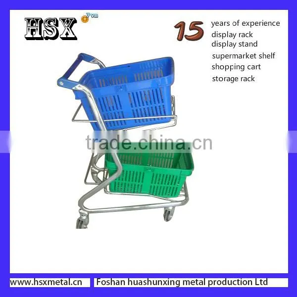 Japanese Style Powder Coated Shopping Cart HSX-1777 photo-6