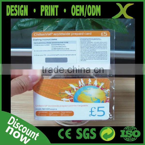High Quality Scratch Calling Card/ Prepaid Top-up Phone Cards photo-6