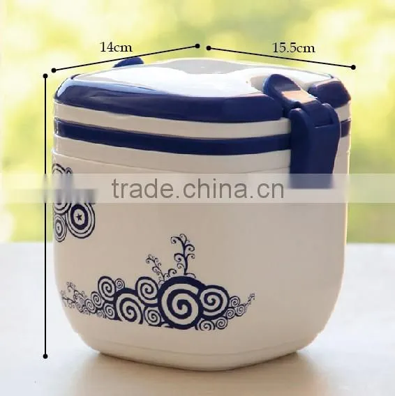 Double Layers Fashion Design Lockable Food Storage Container photo-1