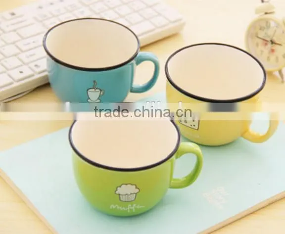 High Quality Cute Creamic Lovers Breafast Cup/coffee Mug/milk Cup/tea Cup photo-4