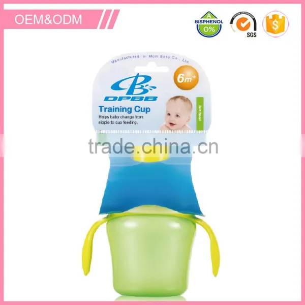 Children's Product Safe Plastic Anti Fall Feeding Cup