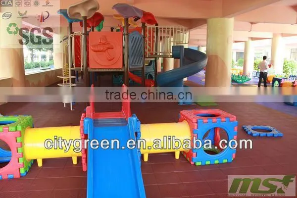 2014 High Quality Modified PP Suspended Colorful Non-skid Weatherproof Interlocking Kindergarten Floor Mats photo-4