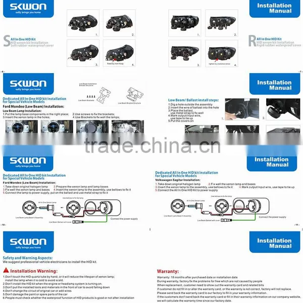 Factory Price, High Quality 12v/35w Hid Kit 6000k, 4800lm All in One Hid Xenon Headlight for Car Kits With Hid Bulbs photo-6