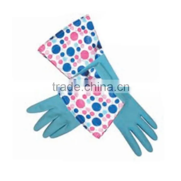 Long Cuff Food Grade Latex Kitchen Gloves With Malaysia Price photo-4
