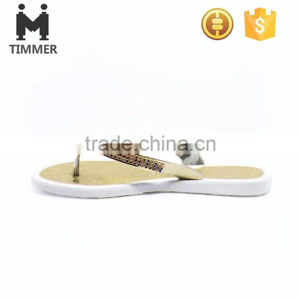 Wholesale Cheap Slippers Fashion Beach Slippers With Golden Chain photo-3