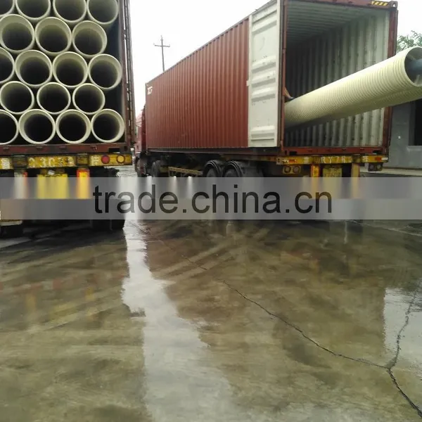 DN500 SN8 Top Quality Upvc Corrugated Pipe for Sewer photo-3