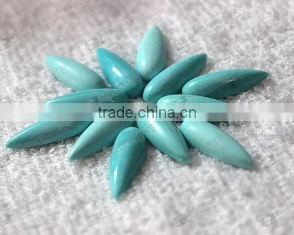 Hot Sale Blue Turquoise, Gemstone Pear Cabochons for Jewelry Setting