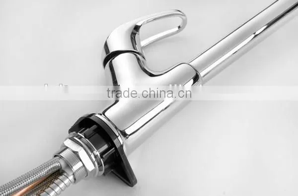 China Supplier Pull Out Kitchen Sink Mixer, Flexible Kitchen Faucet , Single Lever Pull Out Kitchen Faucet photo-4