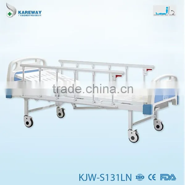 One Function Manual Adjustable Simple Flat Hospital Beds photo-3