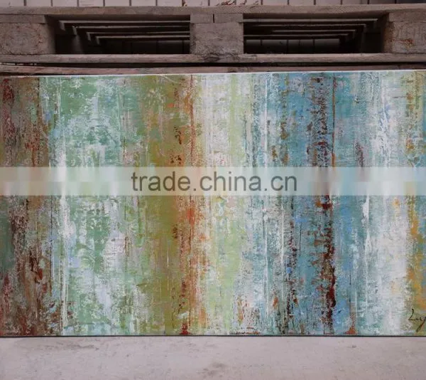 Wholesale Modern Framed Colorful Abastract Oil Painting photo-5