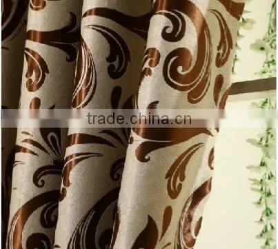 Customized Window Curtain Fabric, Jacquard Fabirc 036 Fire Retardant Blackout Fabric for Bedroom photo-3