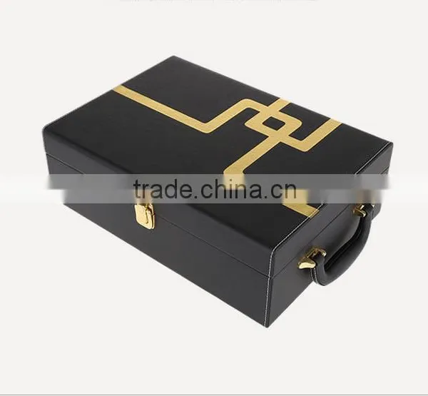 Chinese Factories Wholesale Custom Red Wine Champagne Boxes, Black Beautiful Gift Box photo-2