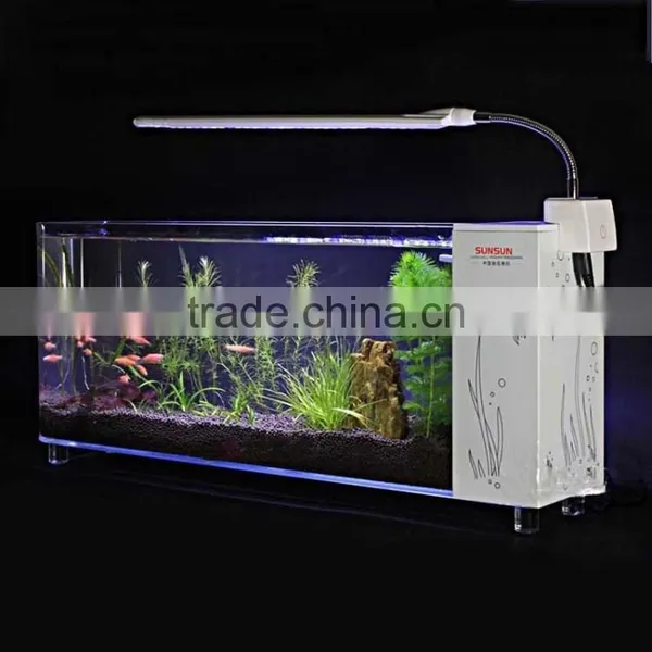 Fashion New Arrive Crystal Aquarium Tank Fish With LED Light of Mini Size photo-3