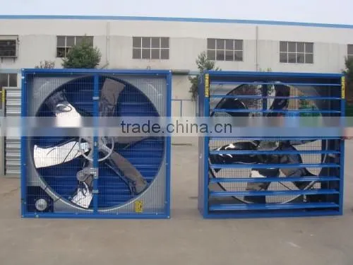 Greenhouse glass and industrial exhaust fan
