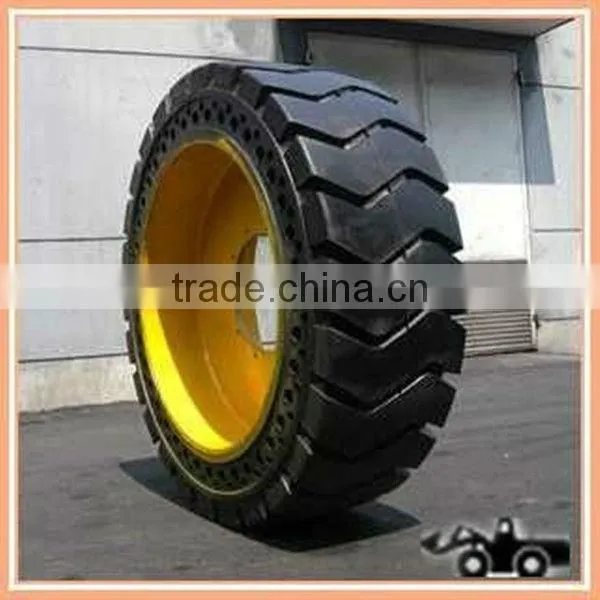 TOP SALES! Solid OTR Tires for Wheel Loaders for VOLVO, CAT, LIEBHERR, Heavy Duty Truck Solid OTR Tires. photo-2