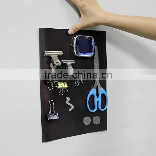 A4 Size 1mm Thick Self-adhesive Fridge Magnets Material Strong Magnetic Sheet Rubber Magnet Board photo-5