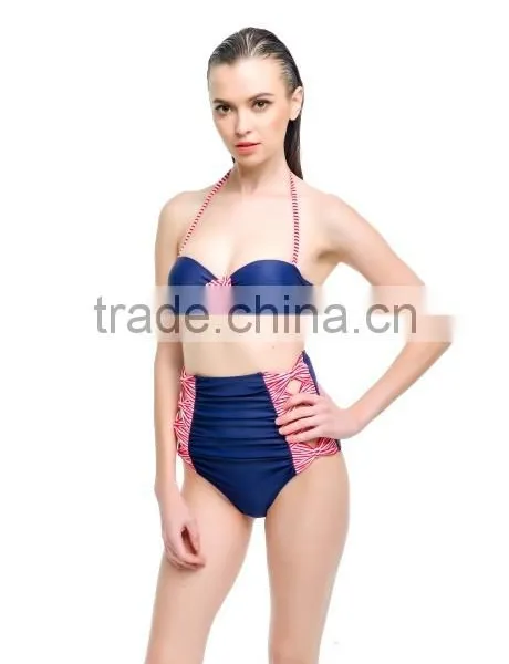 2016 Trendy Stylish Girls High Waist Bikini photo-2