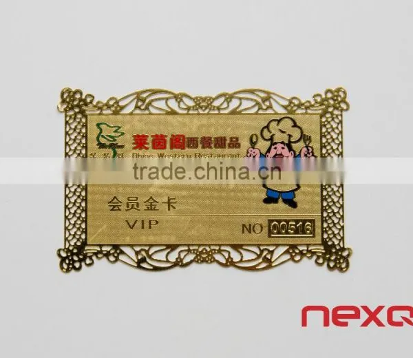 Custom Printed Laser Cut Business Card Metal photo-3