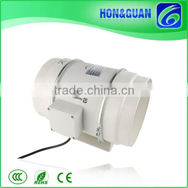 Hon&Guan 8Inch 840CMH Airflow Mixed Flow Inline Duct Fan for Basement photo-2