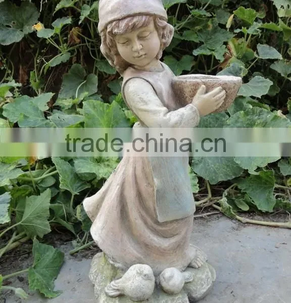 Resin Snow White Elegant Lady Figurines With a Pot in Hand photo-5