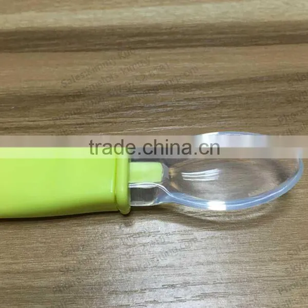 FDA BPA Free Popular Spoon Reusable Tableware Set Plastic Spoon Baby Spoon photo-4
