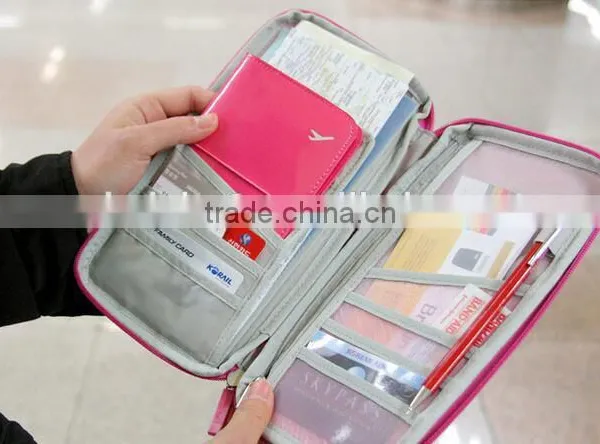 CY151 Travel Card Cash Document Organizer Wallet Rfid Blocking Passport Holder photo-2
