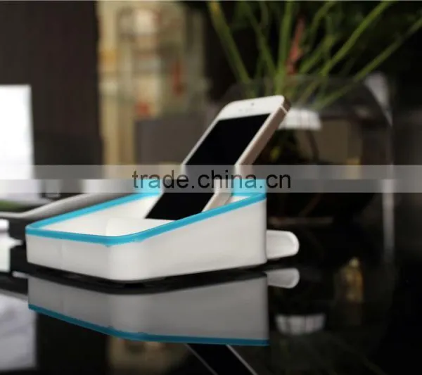 Fashion Creative Desktop Storage Bracket Lazy Office Flat Panel Multifunction Phone Holder Portable Universal Mobile Phone Stand photo-6