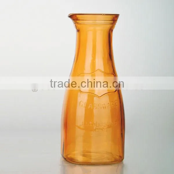 Yorkshire Color Painted Glass Milk Bottle photo-2