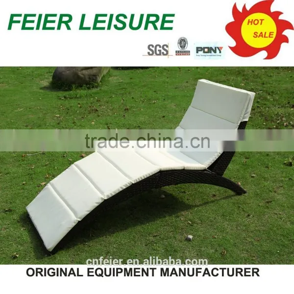 Plastic With Aluminium Sun Lounger for Outdoor photo-4