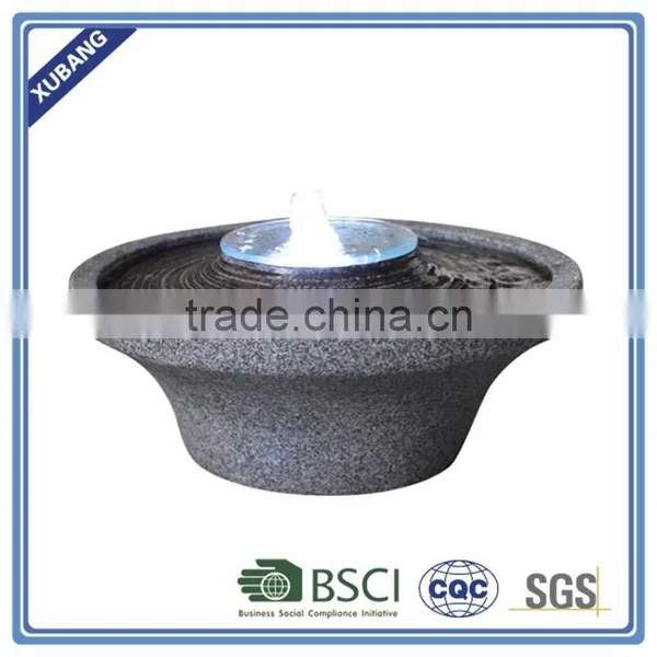 Water Flow Fountain Home Decor Polyresin Water Fountain Light