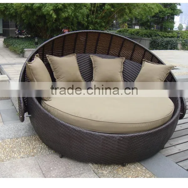 2016 Hot Sale Round Rattan Lounger for Beach photo-6