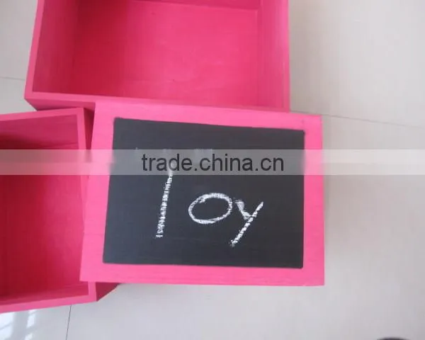 Wholesale Wooden Crates With Chalk Board Front photo-2