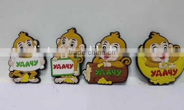 High Quality PVC Promotional Monkey Fridge Magnets photo-4