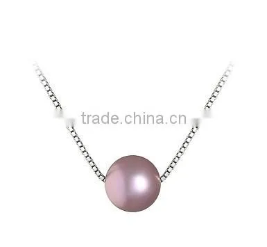White Pearl Pendant Necklace photo-2